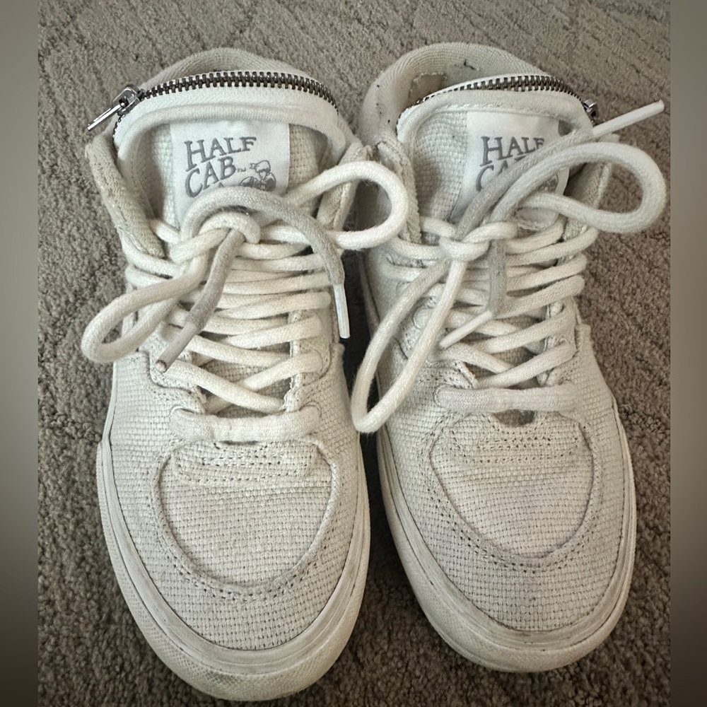 Half Cab LX Blanc de Blanc High-Top Sneakers RARE
